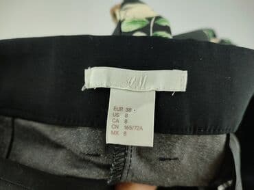 hm joggery damskie: H&M, Material trousers for women, size M (EU 38) — 4