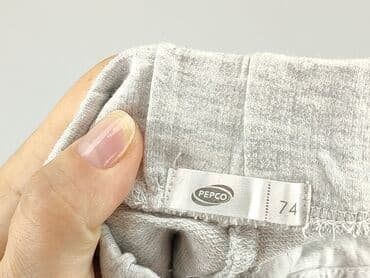 czarne spodnie woskowane: Leggings, Pepco, 6-9 months, condition - Very good — 4