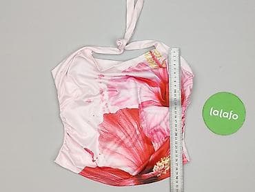 bikini neon: Damski top plażowy/strój kąpielowy – góra typu tankini na szyję - — 4