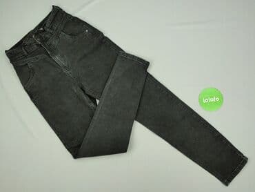 szare szerokie jeansy: DENIM JEANS, Jeansy damskie, rozmiar XL — 2