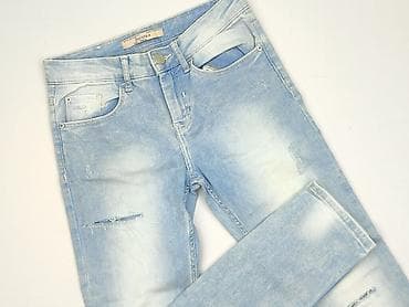 jeansy m: Bershka, Jeansy damskie, rozmiar 2XS — 1