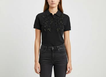 action ubrania: System Action, Damska koszulka polo, rozmiar S — 7