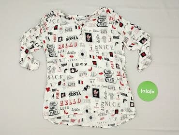koszulka z leniwcem reserved: SZACHOWNICA, Women's blouse, size S (EU 36) — 2