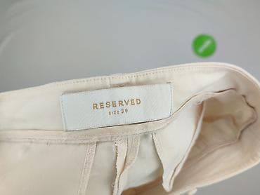 leopard jeans: Reserved, Spodnie materiałowe damskie, rozmiar M — 4