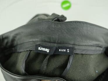 stradivarius spodnie z eko skory: Sinsay, Spodnie damskie, S — 4