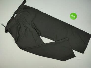 szerokie spodnie pepco: Papaya, Spodnie materiałowe damskie, rozmiar L — 3