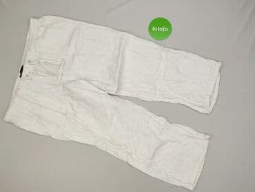 joggery lniane damskie: M&S Collection, Spodnie materiałowe damskie, rozmiar 2XL — 2