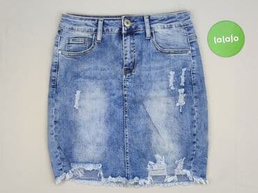 spódniczka dżinsowe z wysokim stanem: Spódnica damska, rozmiar S — 2