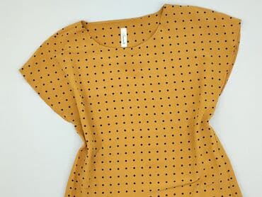 żółte bluzki z krótkim rękawem: Souvenir, Bluzka damska, rozmiar L — 1