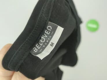 czarne t shirty damskie w serek: Beloved, T-shirt damski, rozmiar M — 4