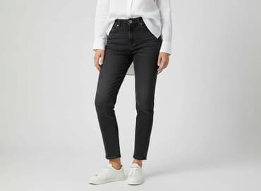 high waist mom fit jeans: H&M, Jeansy damskie, rozmiar M — 7