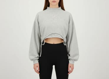 bluzy damskie cropp wyprzedaż: Bershka, Bluza damska
, rozmiar XS — 1