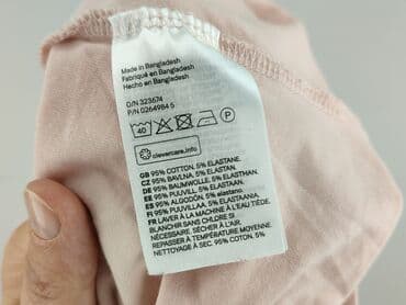 guess t shirt damski rozowy: H&M, T-shirt damski, rozmiar L — 5