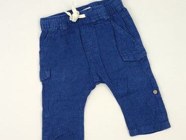 koszulka z traktorem dla chłopca: Denim pants, H&M, 6-9 months, condition - Perfect — 1