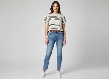 bluzki w paski sinsay: Sinsay, T-shirt damski, rozmiar L — 1