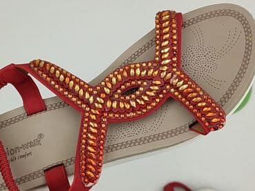 czerwone sandaly ccc: Sandały damskie, rozmiar 37 — 7