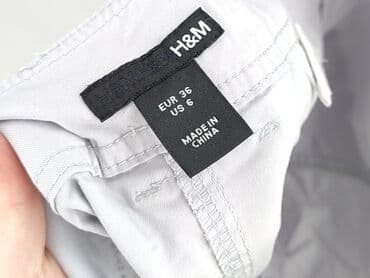 białe spodenki damskie hm: H&M, Szorty damskie, rozmiar S — 4