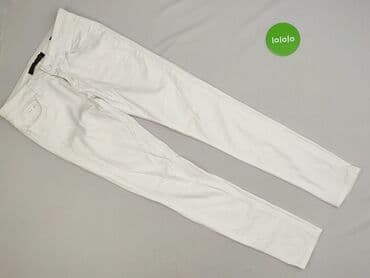 biale szerokie jeansy: One Love, Jeansy damskie, rozmiar M — 2