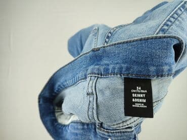 czarne skinny jeans: DENIM JEANS, Jeansy damskie, rozmiar XS — 5