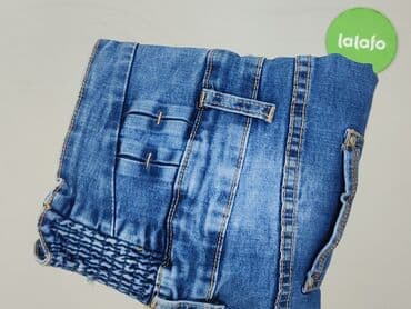 dżinsy z wysokim stanem czarne: Fashion Jeans, Szorty damskie, L — 7