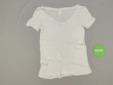 koszulki damskie z dekoltem v: H&M, T-shirt damski, rozmiar XS — 4