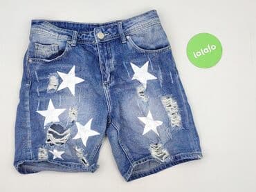 czarne krótkie spodenki z dziurami: Szorty damskie, rozmiar S — 2