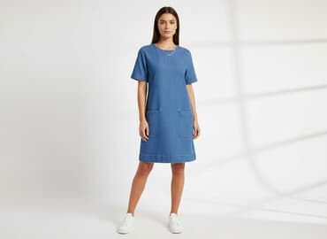 sukienki dżinsowe tanie: Forever 21, Sukienka damska, rozmiar S — 6