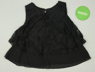 bluzka czarna z tiulem: Women's blouse, size S — 4
