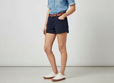 hm krótkie spodenki czarne: H&M, Szorty damskie, rozmiar M — 7