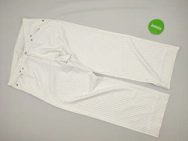 czarne szerokie jeansy: Spodnie materiałowe damskie, rozmiar XL — 2