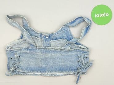 jeansy z asymetrycznym zapieciem: Top damski, rozmiar M — 3