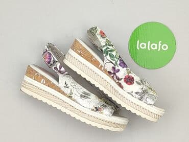 czerwone sandały na słupku ccc: Jana, Sandały damskie, rozmiar 36 — 2