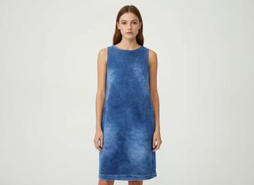 sukienki dżinsowe damskie duże rozmiary: Sukienka damska, rozmiar M — 5