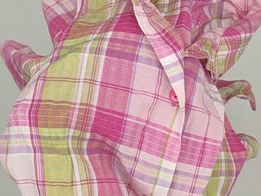 bluzki z zamkiem z przodu: Shirt 3-4 years, condition - Very good, pattern - Cell, color - Pink — 6