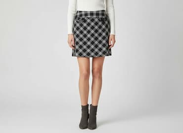 czarne spódnice w kratę: Marks & Spencer, Spódnica damska, rozmiar M — 7
