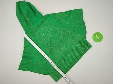 narzutka khaki: Classic, Ponczo damskie, rozmiar One size — 5