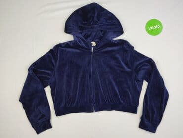 niebieska bluzka h m: H&M Divided, Bluza z kapturem damska, rozmiar S — 2