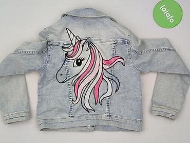 zara chusta: Dziecięca kurtka jeansowa, 8 lat, 122-128 cm, stan - Bardzo dobry — 3