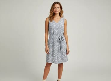 solar złota sukienka: Sukienka damska, rozmiar M — 7