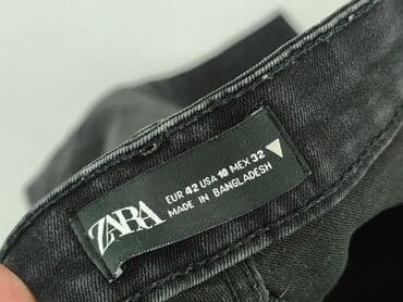 czarne spodnie damskie stradivarius: Zara, Jeans for women, size XL (EU 42) — 4