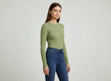 oliwkowe buty: Sweter damski, rozmiar S — 5