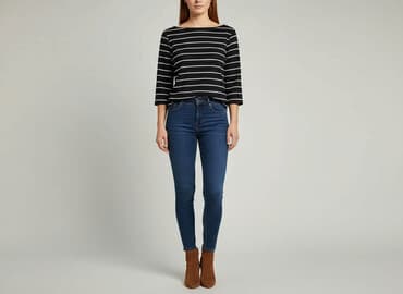 bluzki w paski z sercem: Bluzka damska, rozmiar S — 5