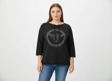 złote bluzki wieczorowe: Bluzka damska, rozmiar XL — 5