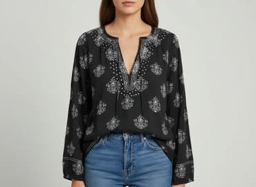 piżama w krowie łaty: Old Navy, Bluzka damska, L — 7