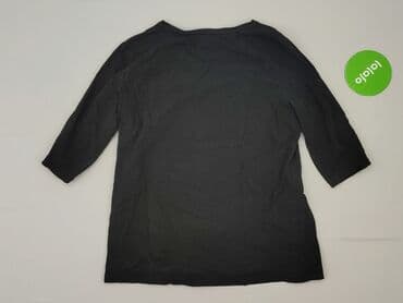 czarne t shirty damskie w serek: Bluzka damska, rozmiar M — 3