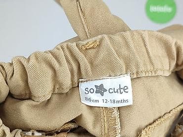 dresy l: Niemowlęce spodnie materiałowe, 12-18 miesięcy, 80-86 cm, So cute, stan - Idealny — 4