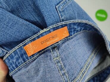 jeansy cropped damskie: Paprika, Spodnie 3/4 damskie, rozmiar L — 5
