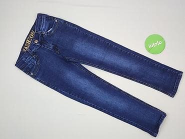 lonky jeans: Spodnie jeansowe, 10 lat, 134/140, stan - Bardzo dobry — 2