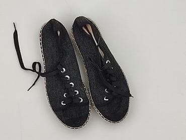 Damskie espadryle DeeZee, rozmiar 38. - Kolor: czarny - Cholewka