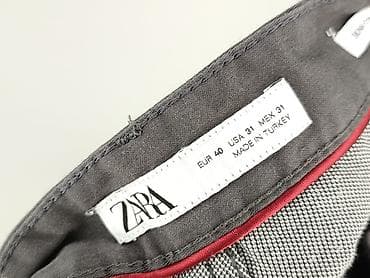 pull and bear dzwony: Zara, Material trousers for women, size M — 4